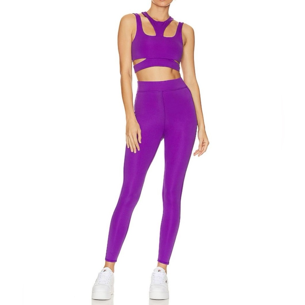 CAMILA COELHO || Palmira 7/8 Legging in Royal Purple - SZ XXS 💜NWT💜 - Picture 7 of 9
